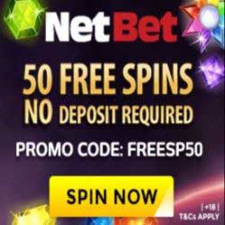 NetBet Casino 50 gratis spins Starburst